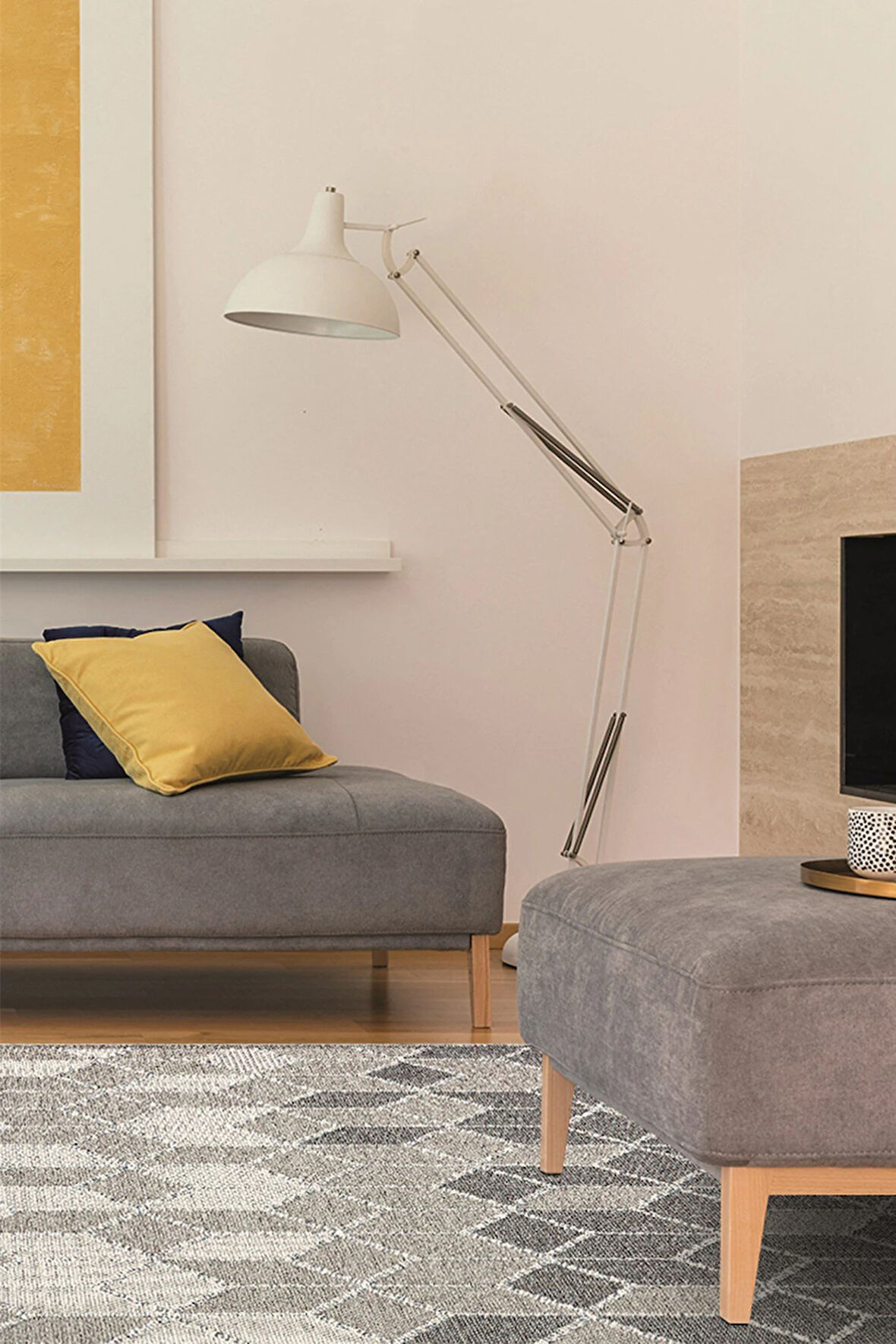 Mai MH 03 Gri - Salon, Koridor (Yolluk), Mutfak, Antre, Yatak ve Oturma Odası Halısı