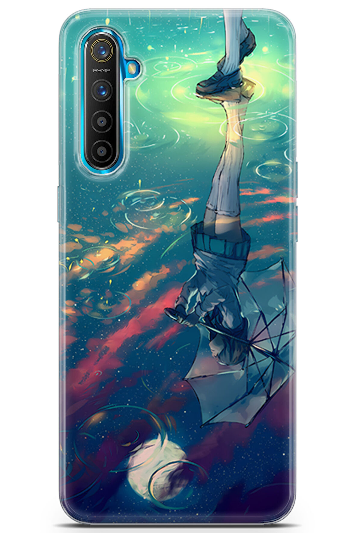 Realme XT uyumlu Girls 12 Lüks Yansıma ve Yağmur