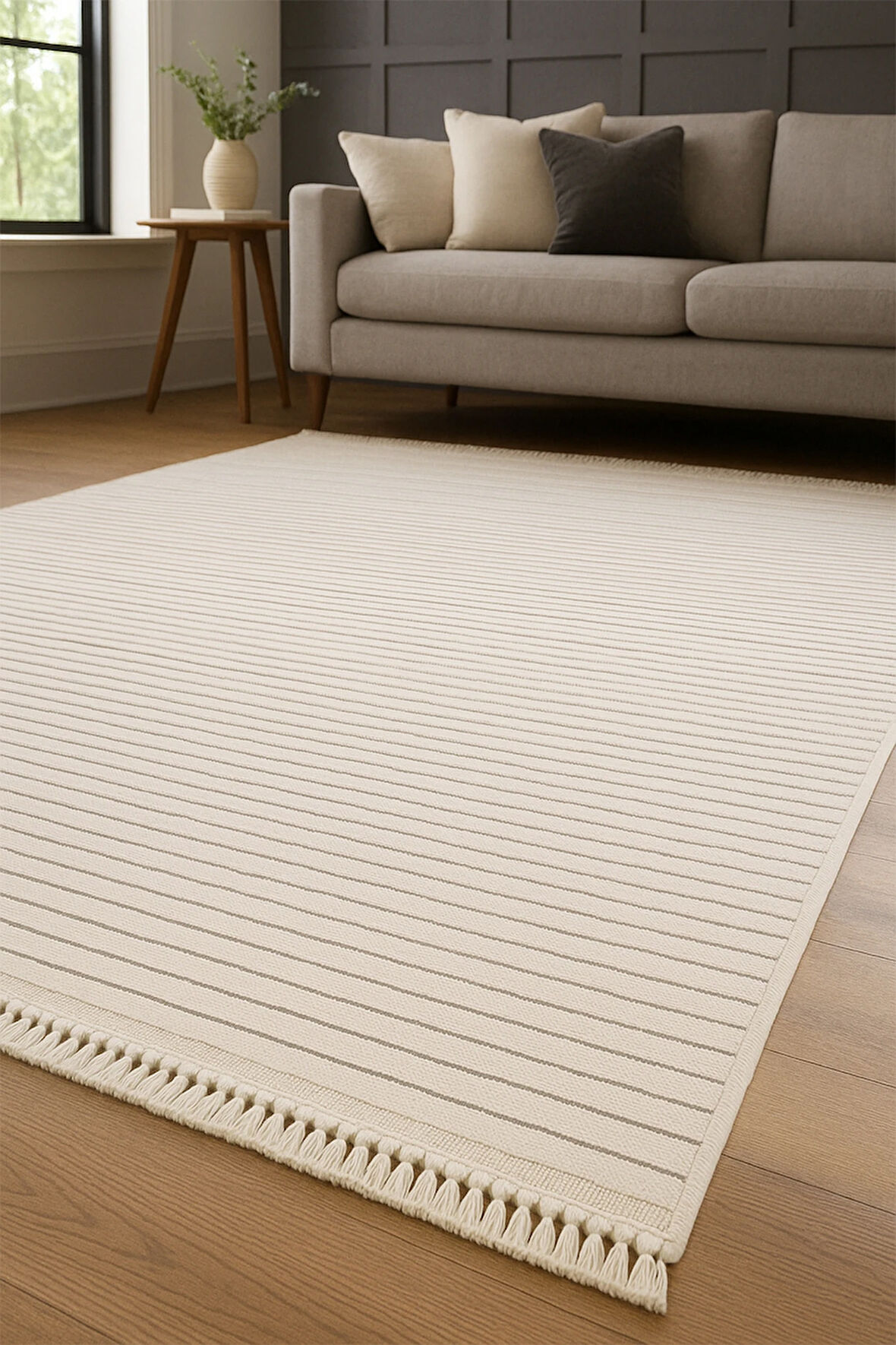 Lioren 9213 Krem - Salon, Koridor (Yolluk), Mutfak, Antre, Yatak ve Oturma Odası Halısı