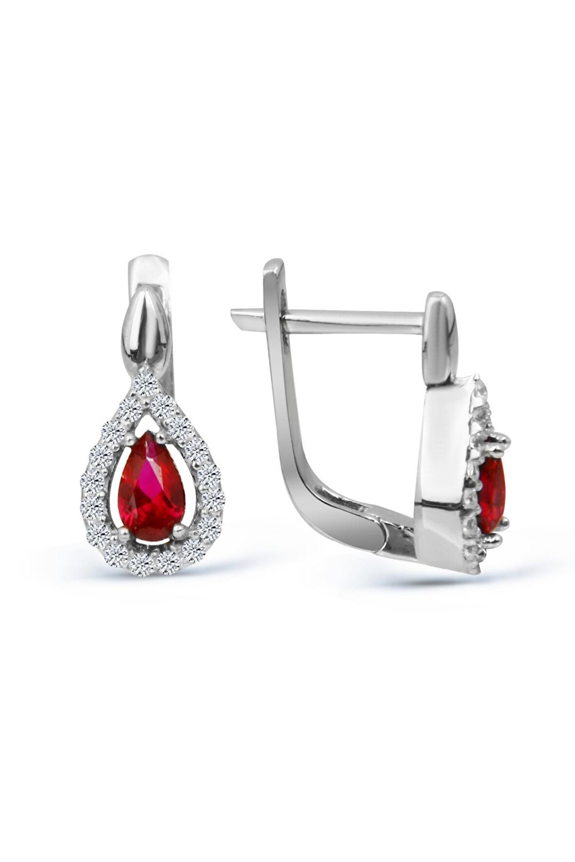 Zirkon Taşlı 925 Ayar Gümüş Küpe - K023801