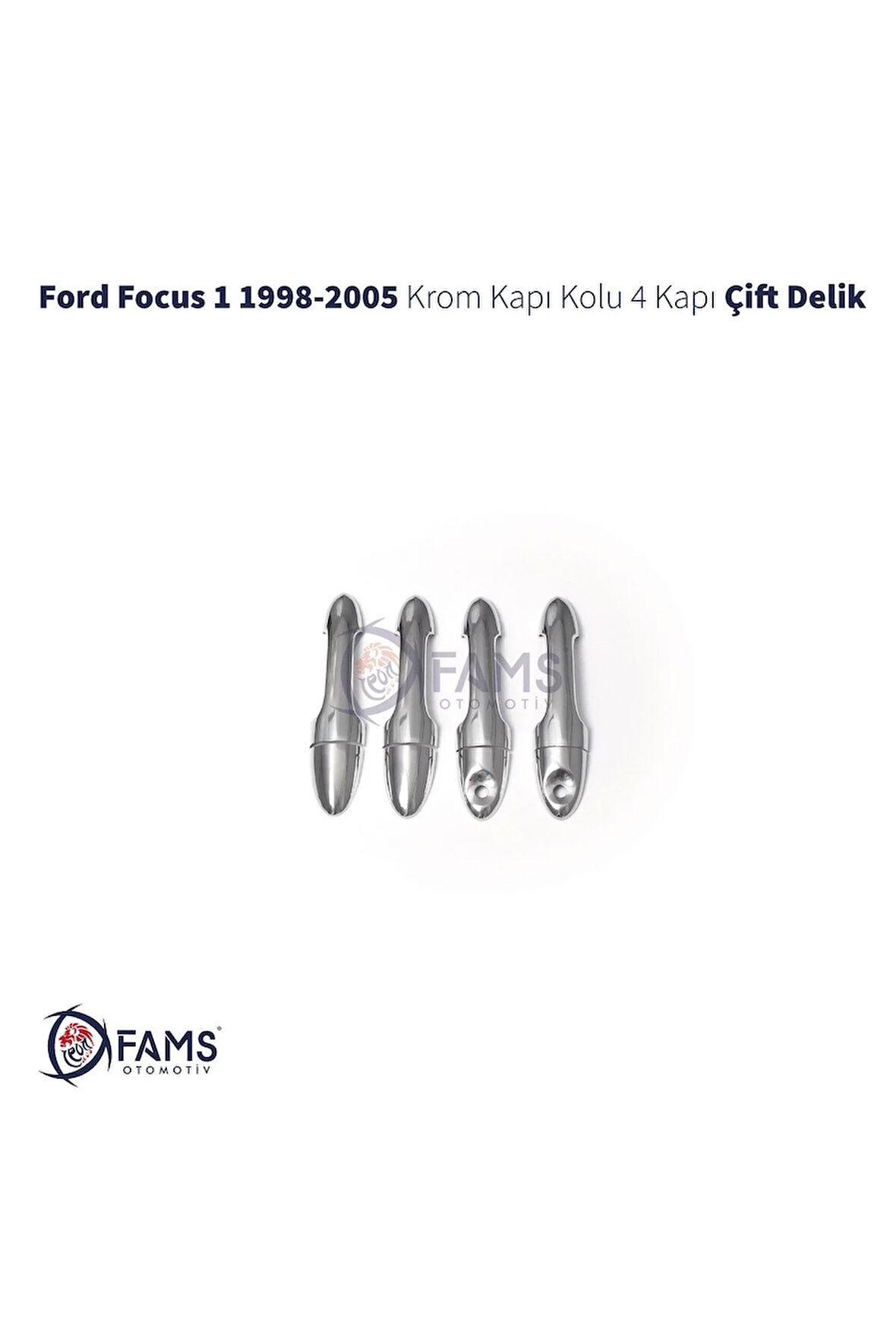 Ford Focus 1 Krom Kapı Kolu 4 Kapı 1998-2005 P.çelik (çift Delik)