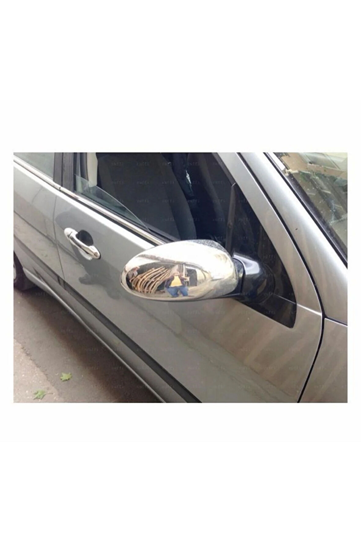 Ford Focus 1 Krom Ayna Kapağı 2 Prç. 1998-2005 Arası Paslanmaz Çelik