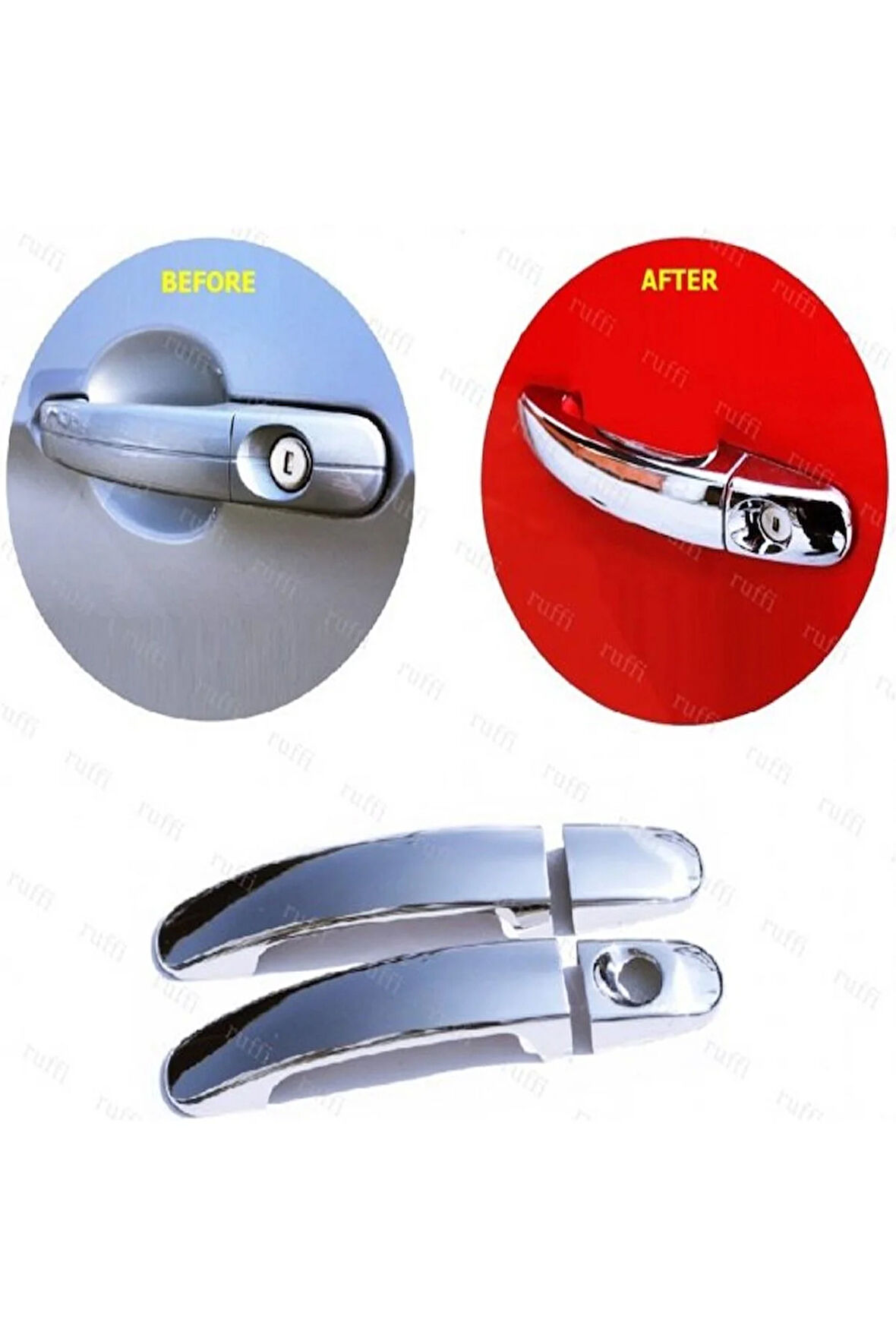 Focus 2 Krom Kapı Kolu 2 Kapı 2004-2010 Paslanmaz Çelik