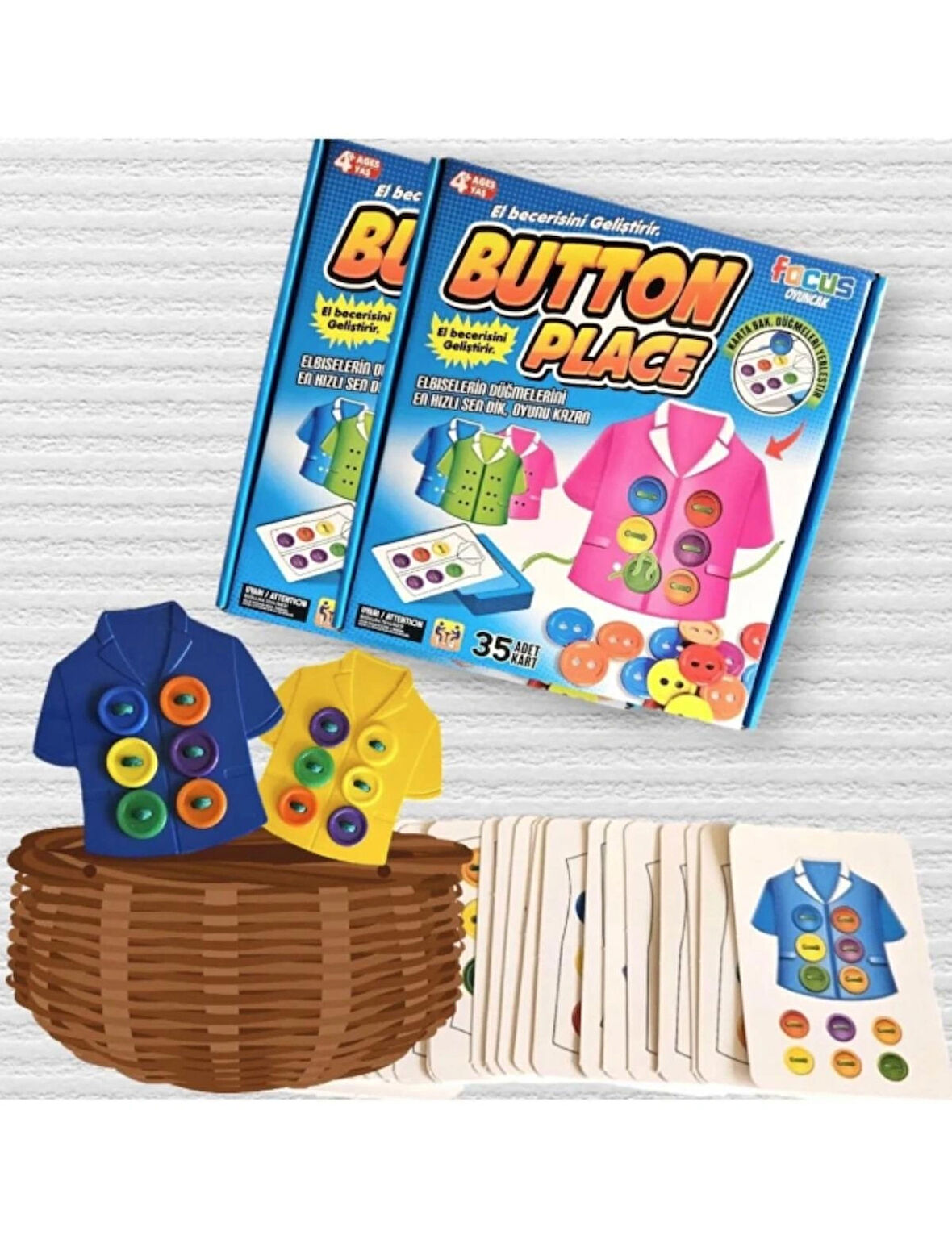 🧵 Button Place – Düğme İlikleme & Kıyafet Giydirme Eğitici Kutu Oyunu! 👚🎽 Çocuklar İçin Eğlenceli Öğrenme!