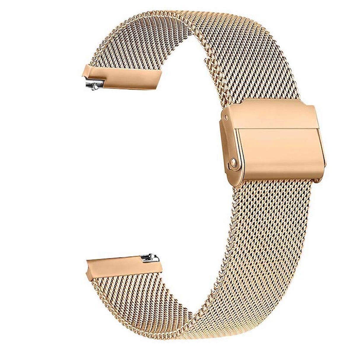 Gpack Huawei Watch 3 Classic Kordon Çıtçıtlı Hasır Metal Örgülü KRD 45