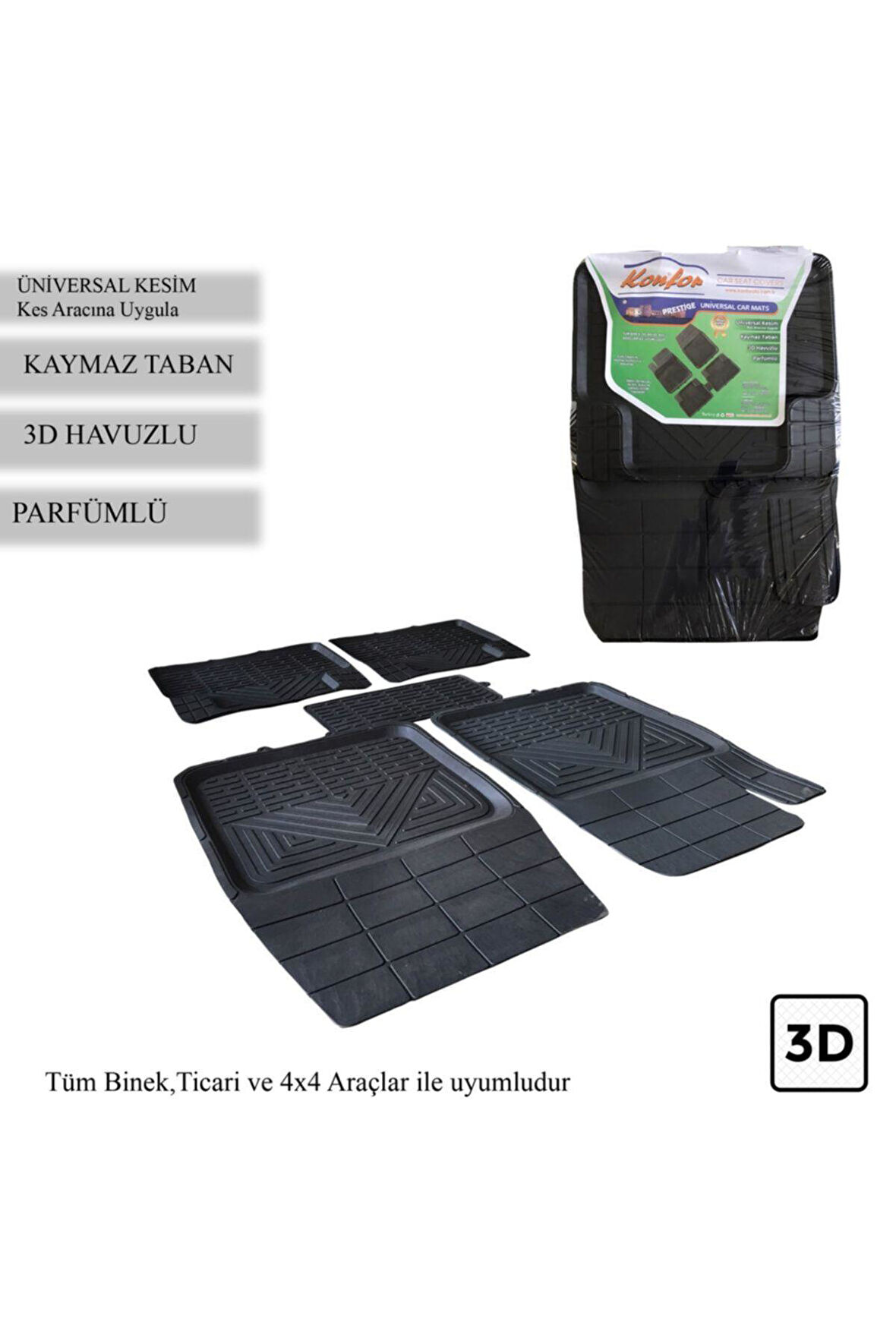 3D Havuzlu Paspas Üniversal