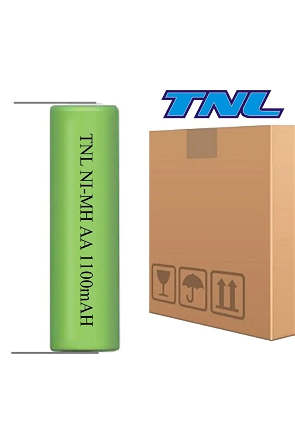 1100mah Aa Nimh Başlıksız Puntalı Şarjlı Kalem Pil