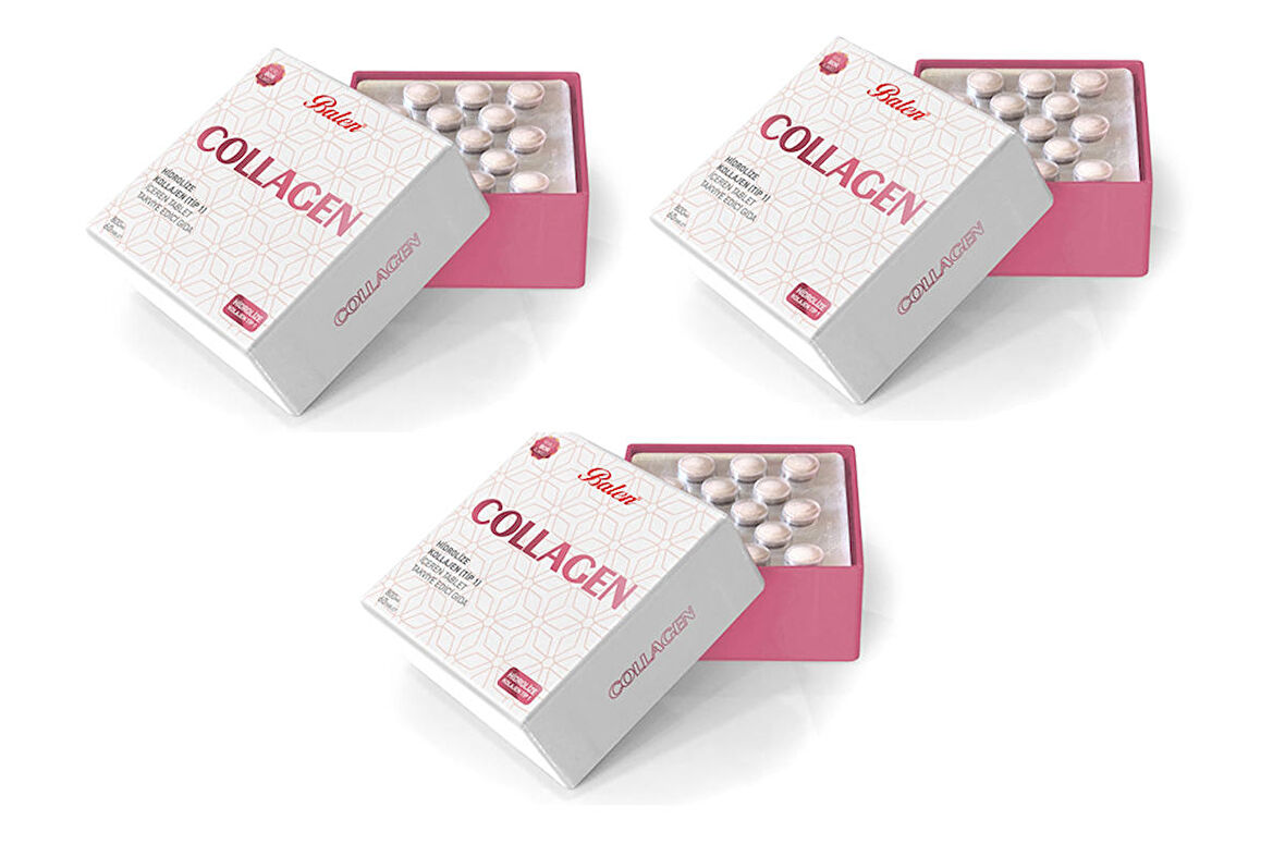 3 Adet Balen Collagen Hidrolize Kollajen(Tip1) İçeren Tablet