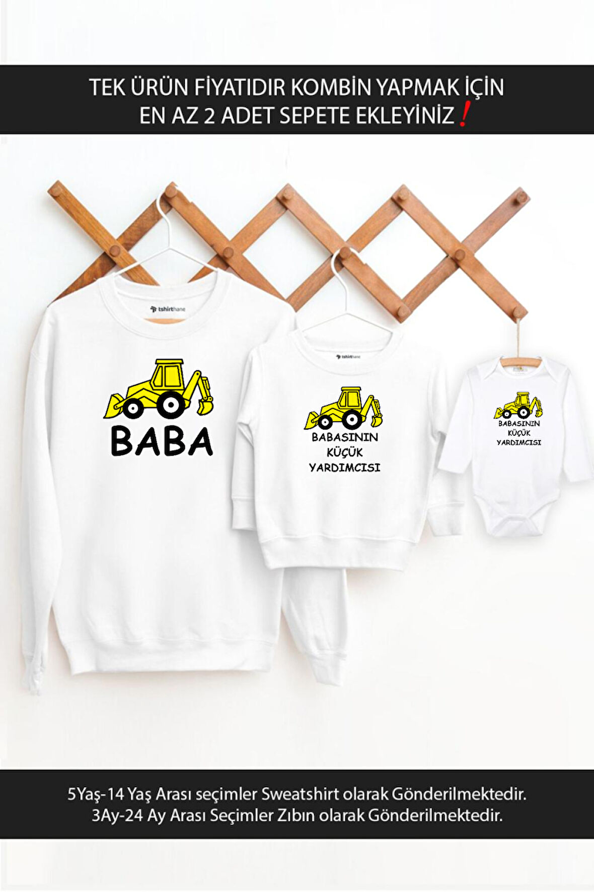 Baba Oğul Inşaat Araçları(TEK ÜRÜN FİYATIDIR KOMBİN YAPMAK İÇİN EN AZ 2 ADET SEPETE EKLEYİNİZ)