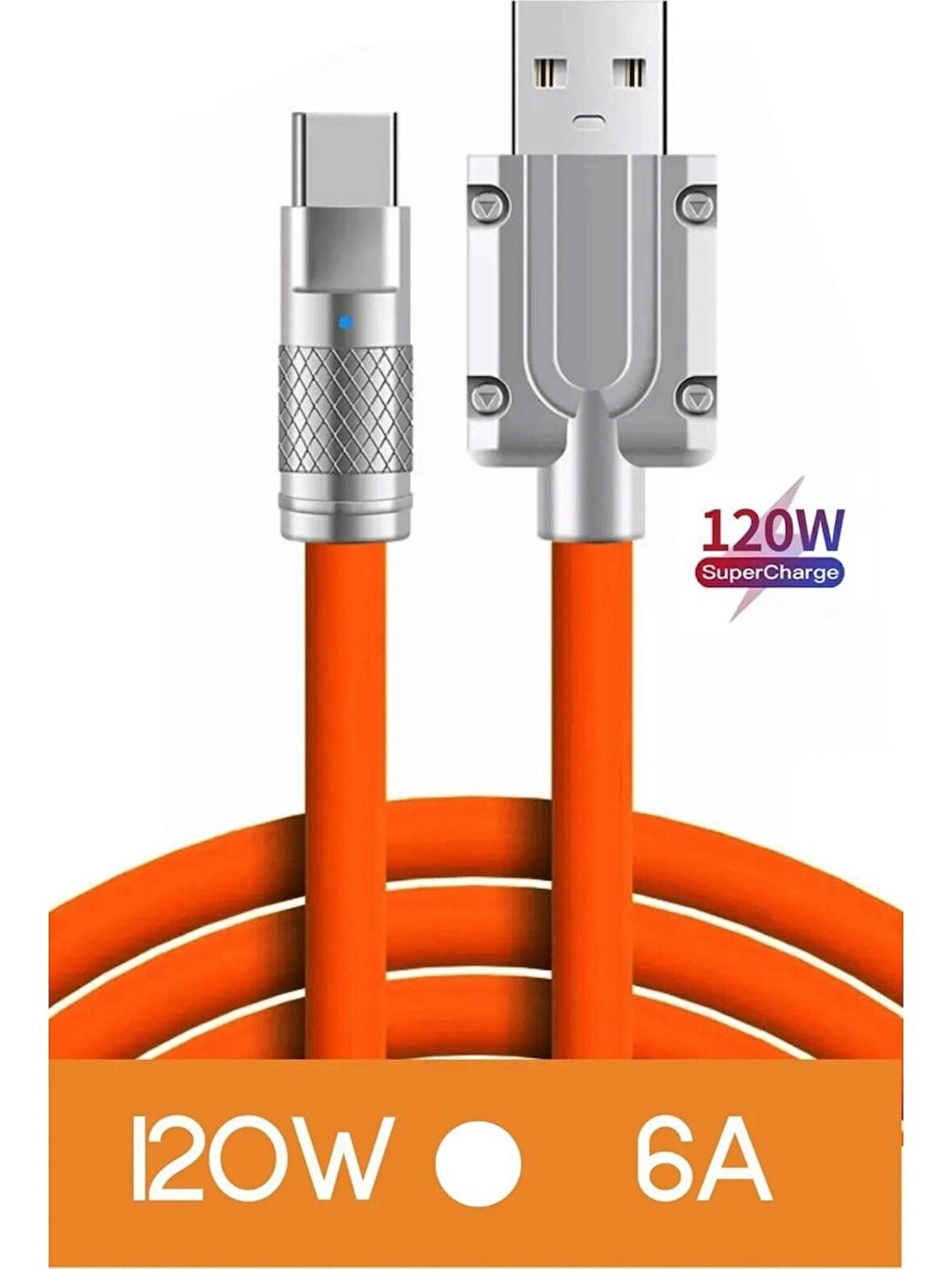 TYPE-C 120W 6A SÜPER HIZLI SARJ KABLOSU
