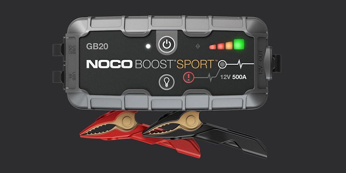 Noco Boost Sport GB20 12V 500 Amper Lityum Akü Takviye + Powerbank + Led Lamba