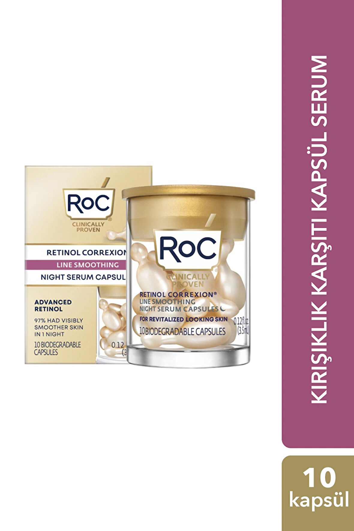Retinol Kırışıklık Karşıtı Kapsül Serum - 10 Adet