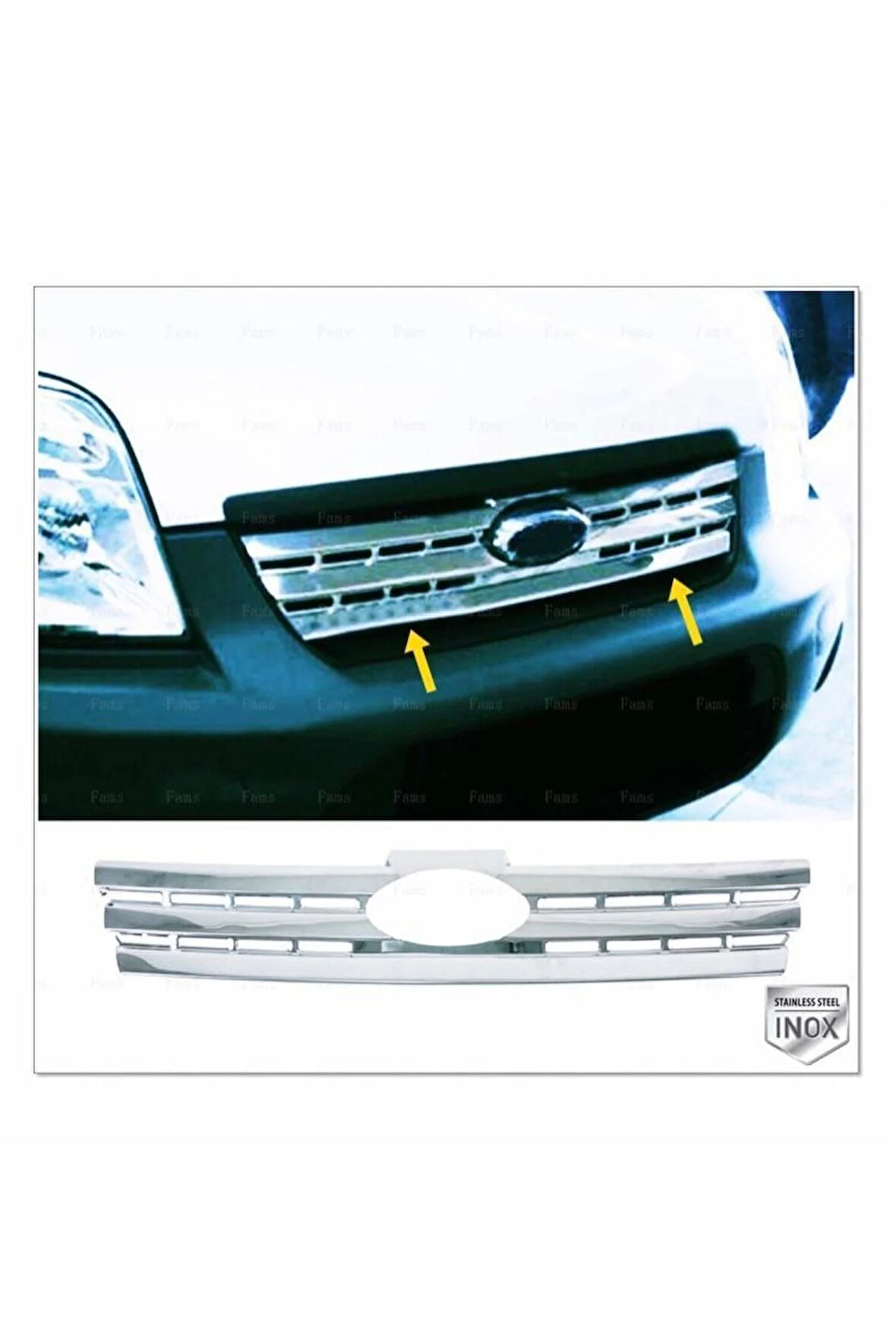 Ford Connect Krom Ön Panjur 1 Prç. 2009-2014 P. Çelik