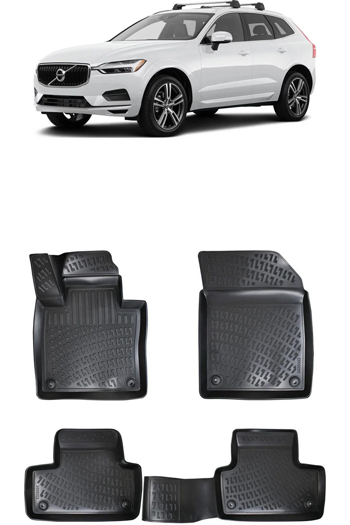 Rizline Volvo XC60 2017 Sonrası 3D Havuzlu Paspas