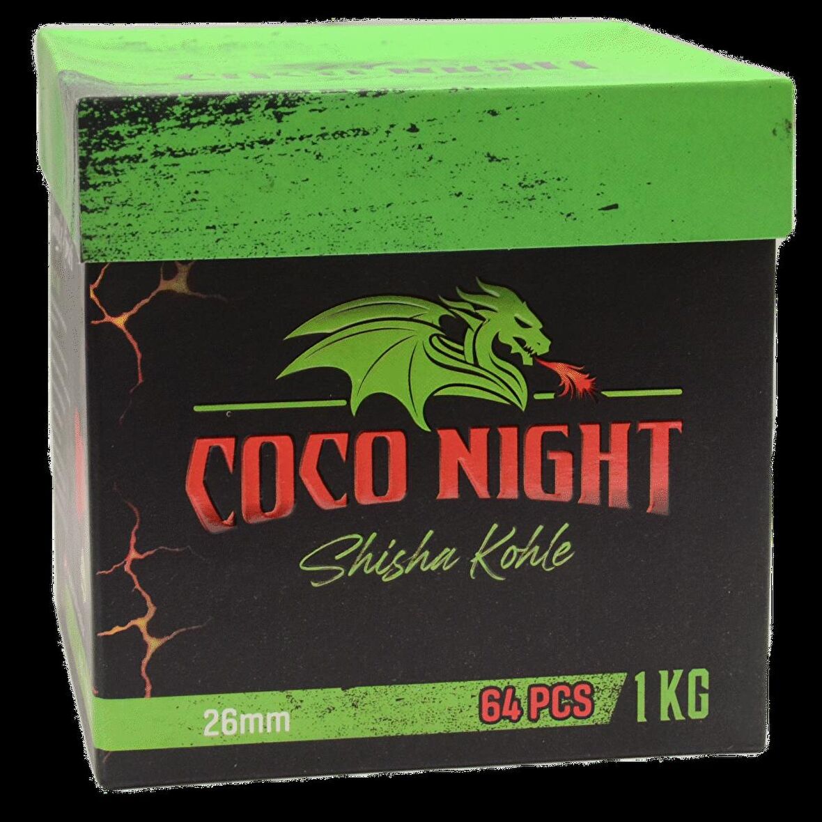 Coco Night 1kg (Tanıtım fiyatı) Hindistan cevizi küp nargile kömürü 26mm