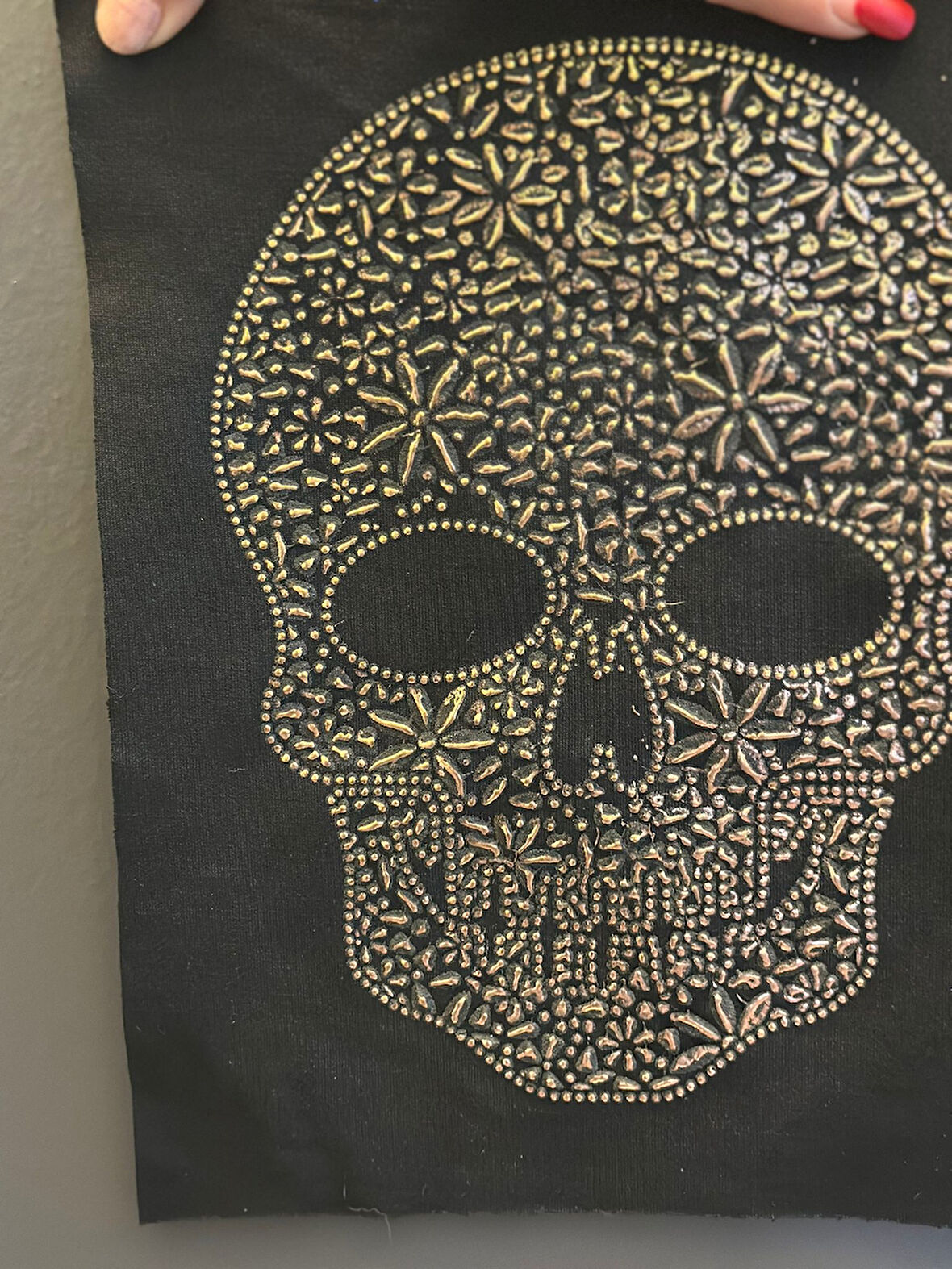 KABARTMA VARAKLI KURU KAFA ARMA 24X19 CM