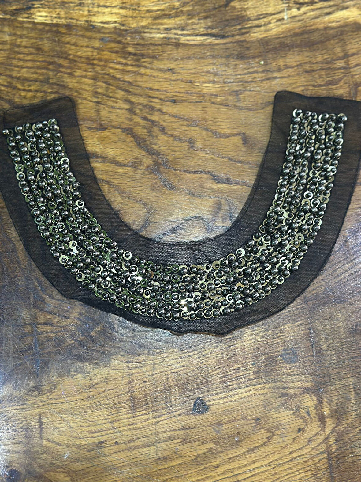 BONCUK PAYET İŞLEME YAKA DİKİŞ AKSESUARI 31X5 CM