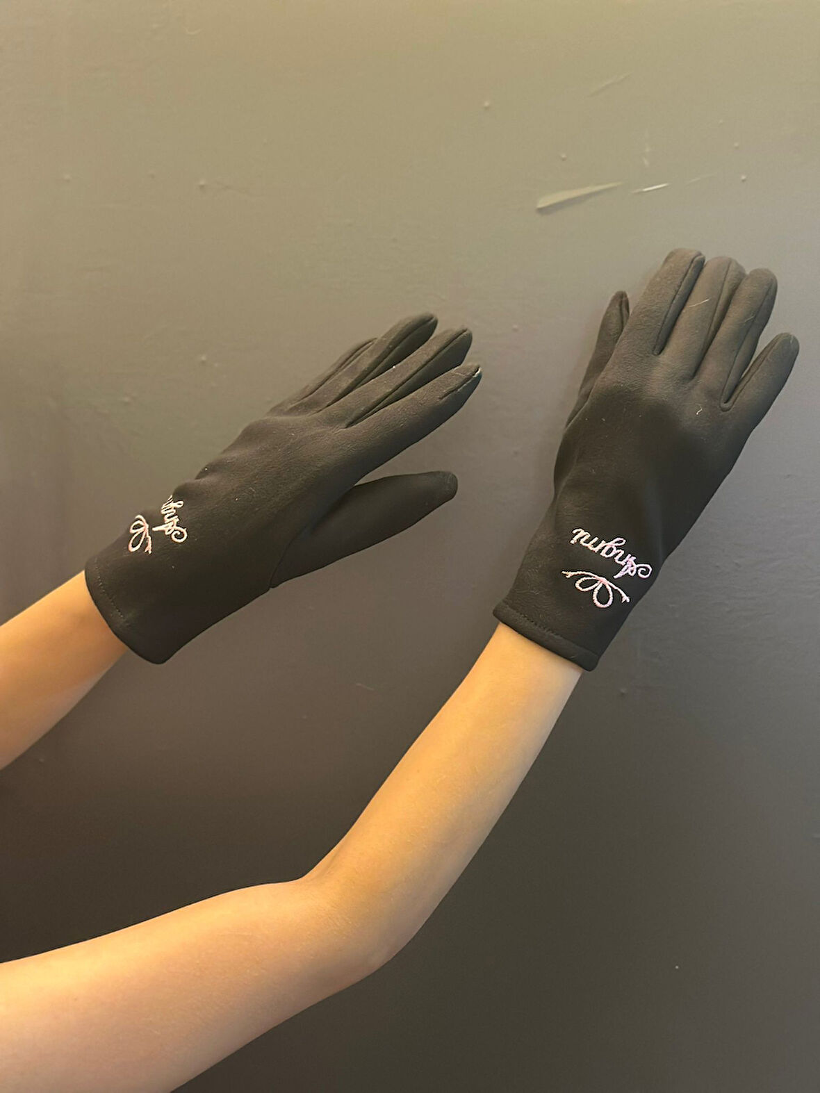 YUMUŞAK KAŞMİR KADIN DOKUNMATİK PARMAKLI KADIN ELDİVEN