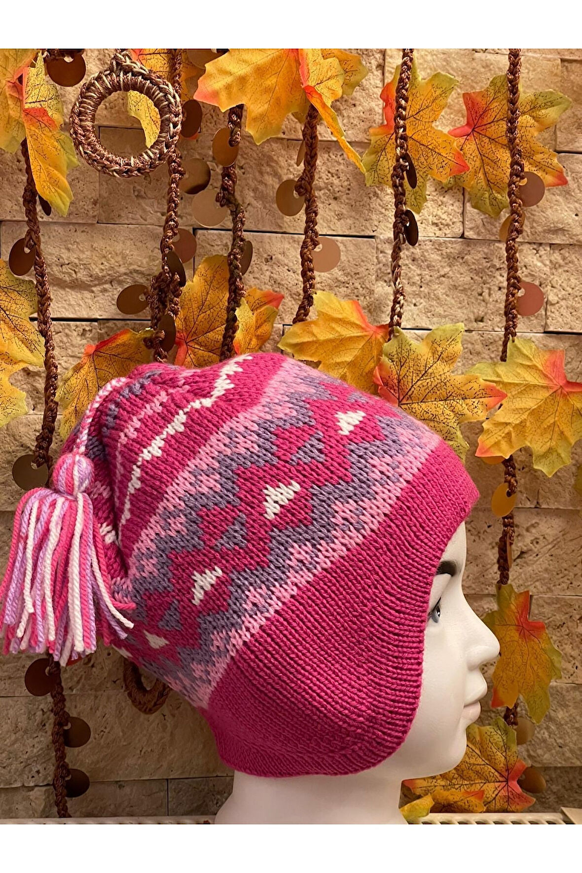 KIZ ÇOCUK PÜSKÜLLÜ ÖRME  BERE