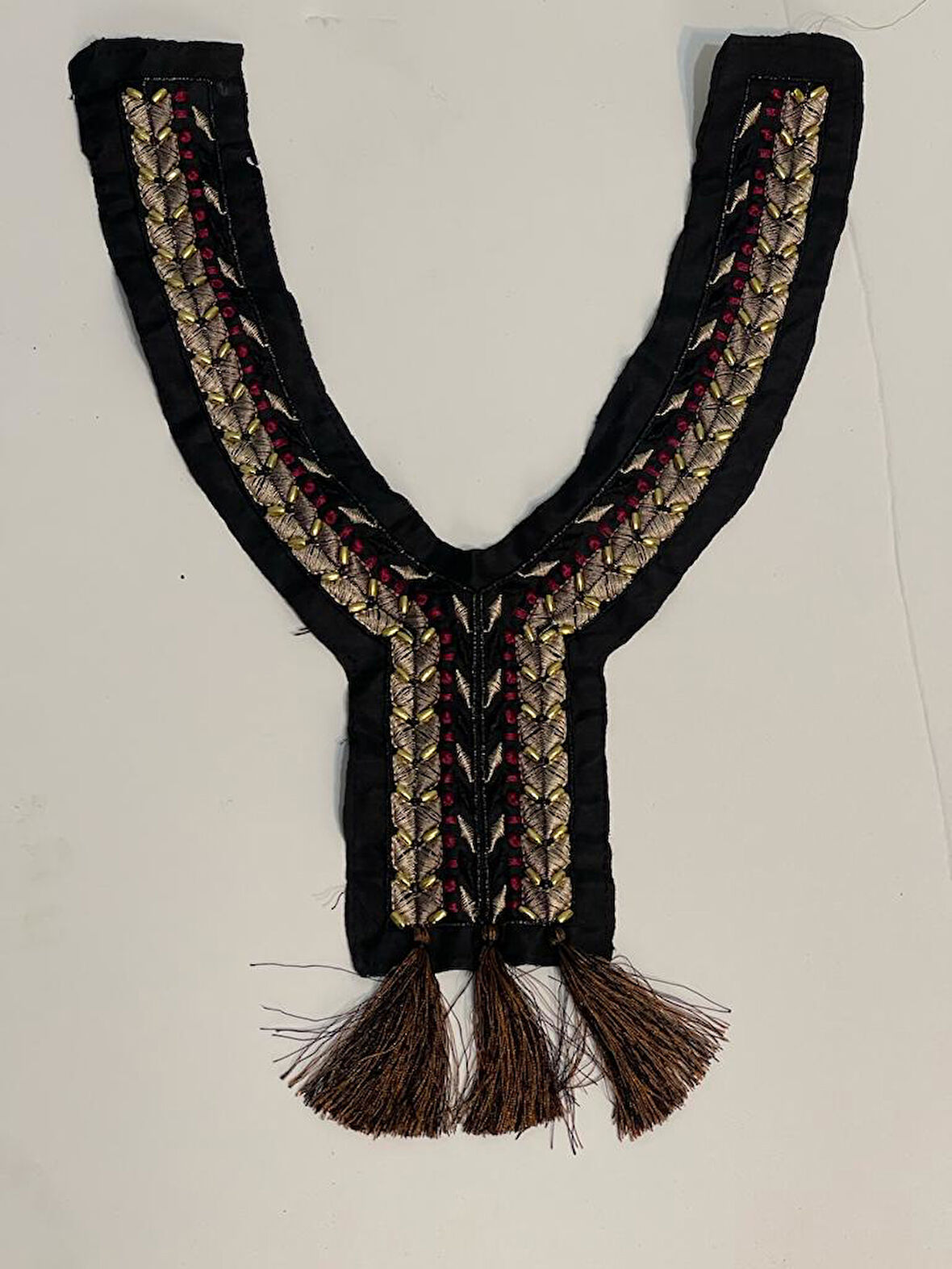 29X33 CM ETNİK BOHEM GÖMLEK ELBİSE YAKA AKSESUARI APLİK