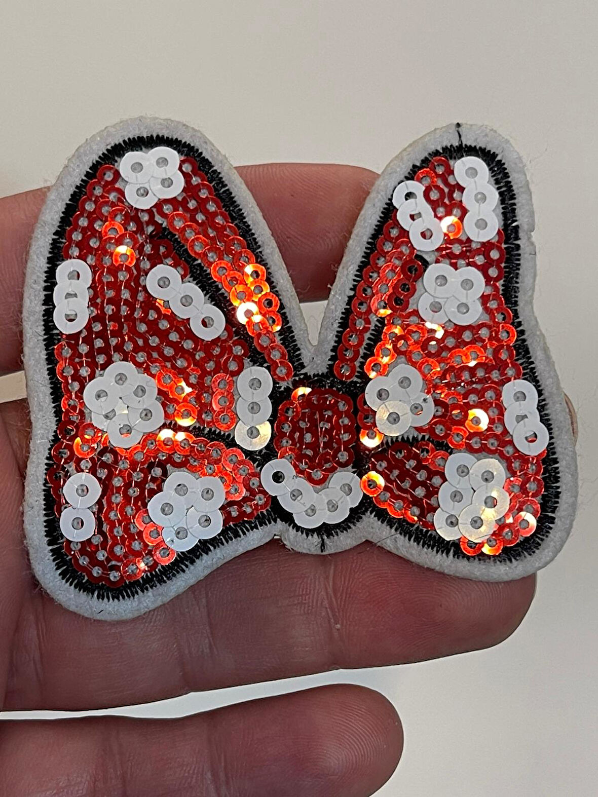 7X6 CM ÜTÜ İLE YAPIŞAN PUL PAYETLİ FİYONK KELEBEK APLİK ARMA YAMA AKSESUAR