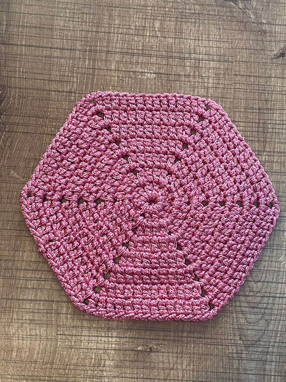 EL ÖRGÜSÜ POLYESTER MAKROME 6 KÖŞELİ DİKİŞ HOBİ AKSESUAR MOTİF