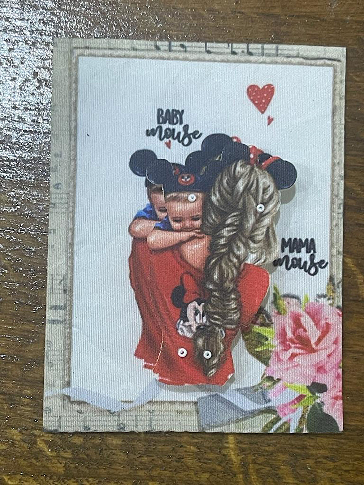 12X9 CM KABARTMA ÇOCUKLU KADIN GÖRSEL APLİKE ARMA HOBİ DİKİŞ AKSESUARI