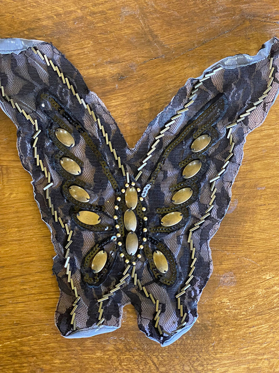 TAŞ VE BONCUK İŞLEMEE ELBİSE YAKA ETNİK BOHEM YAKA GÖMLEK BLUZ YAKA APLİKE