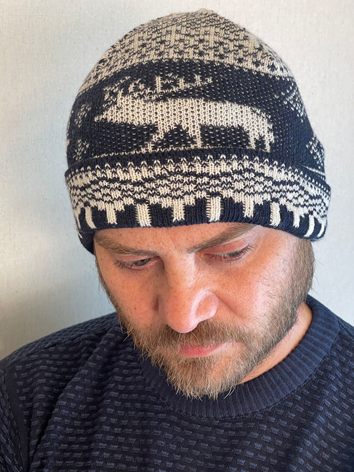 GEYİK Lİ ÖRGÜ TRİKO ERKEK BERE DESENLİ BERE KIŞLIK BERE