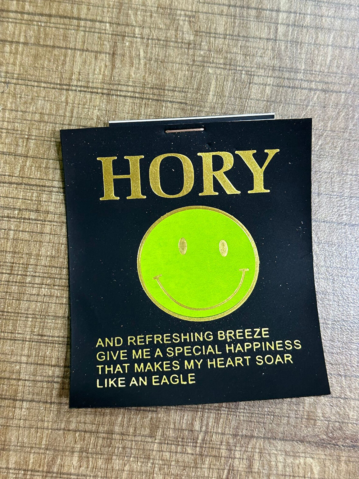 9X8 CM GÜLEN SURATLI DERİ ARMA YAMA DİKİŞ HOBİ ÇANTA AKSESUARI