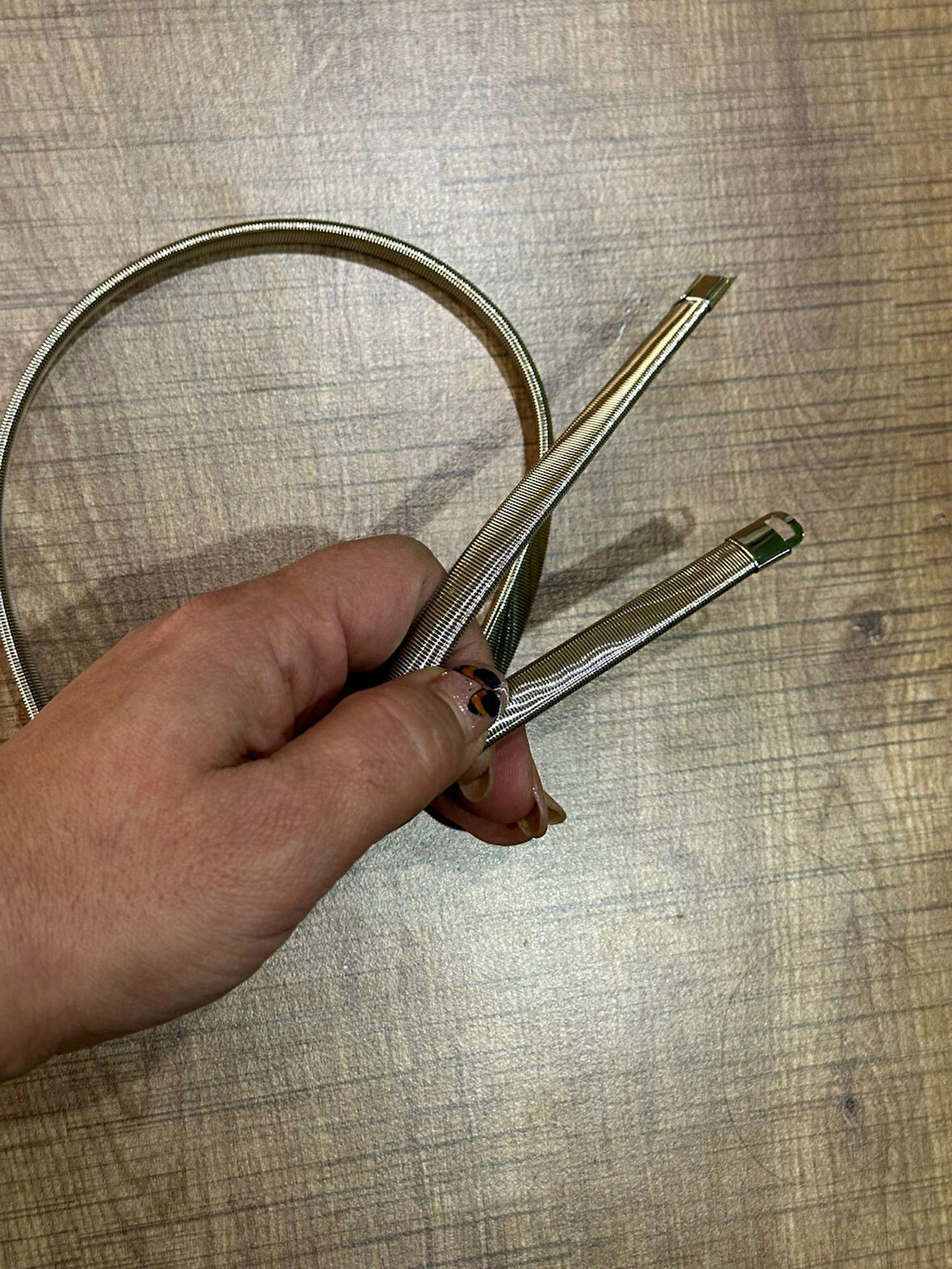 67X1 CM LASTİKLİ METAL KEMER AKSESUARI GİYİM AKSESUARI ŞERİT