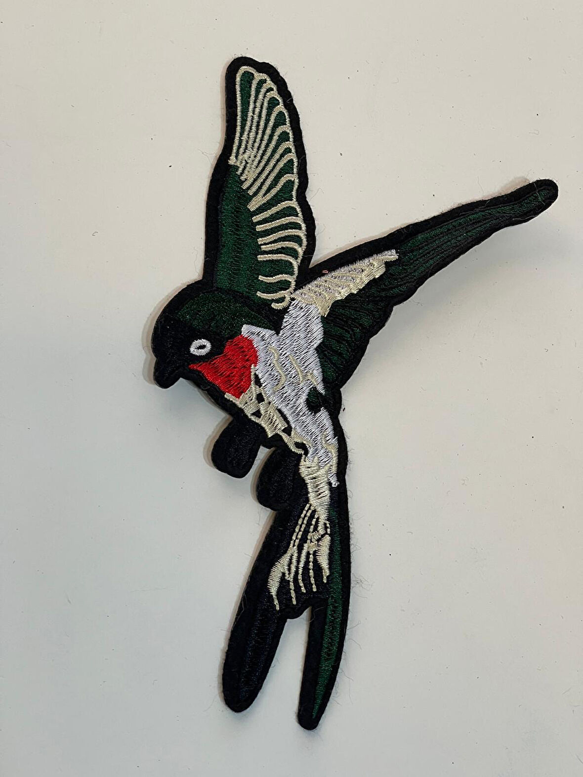 12x8 CM ÜTÜ İLE YAPIŞIR NAKIŞ KUŞ APLİKE ARMA YAMA AKSESUAR