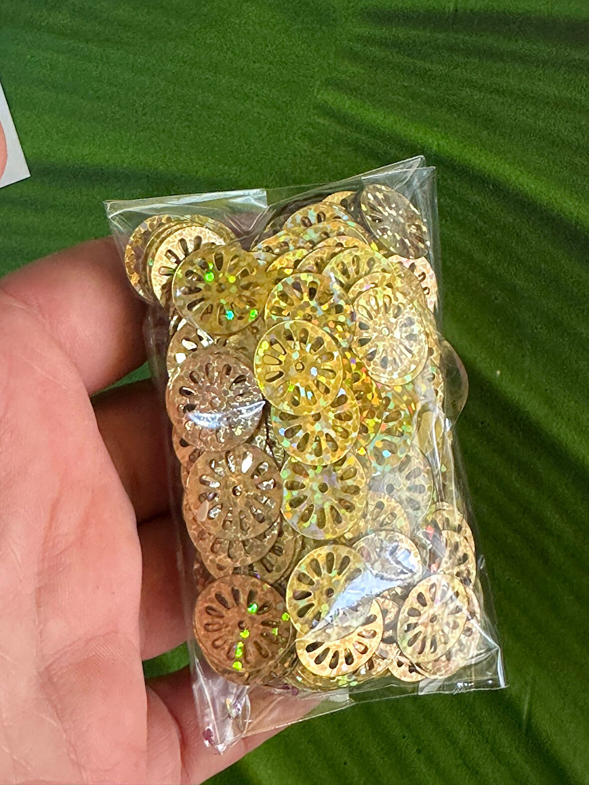 1 CM 20 GR TEKERLEK DELİKLİ PUL PAYET OYA YAZMA İŞLEME PULU