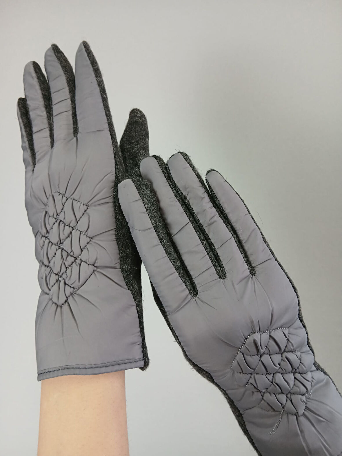 KAŞMİR FÜME DESENLİ KADIN ELDİVEN