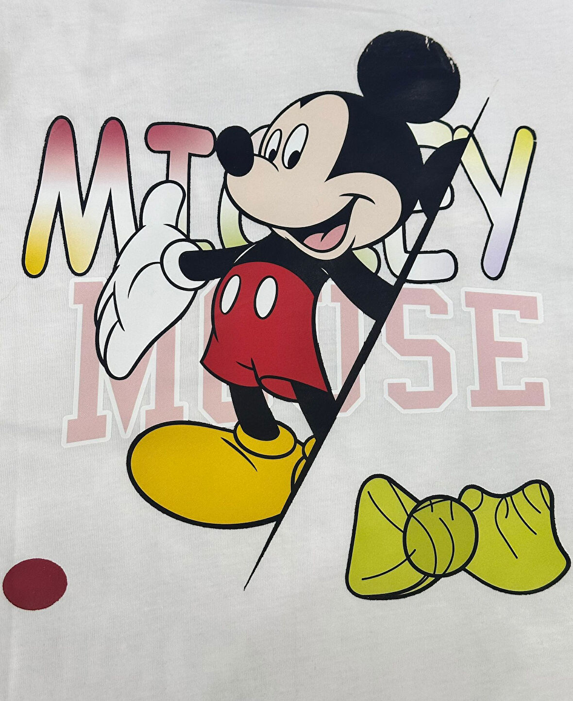 ÜTÜ İLE YAPIŞAN FARE TRANSFER BASKI ARMA 28X25 CM