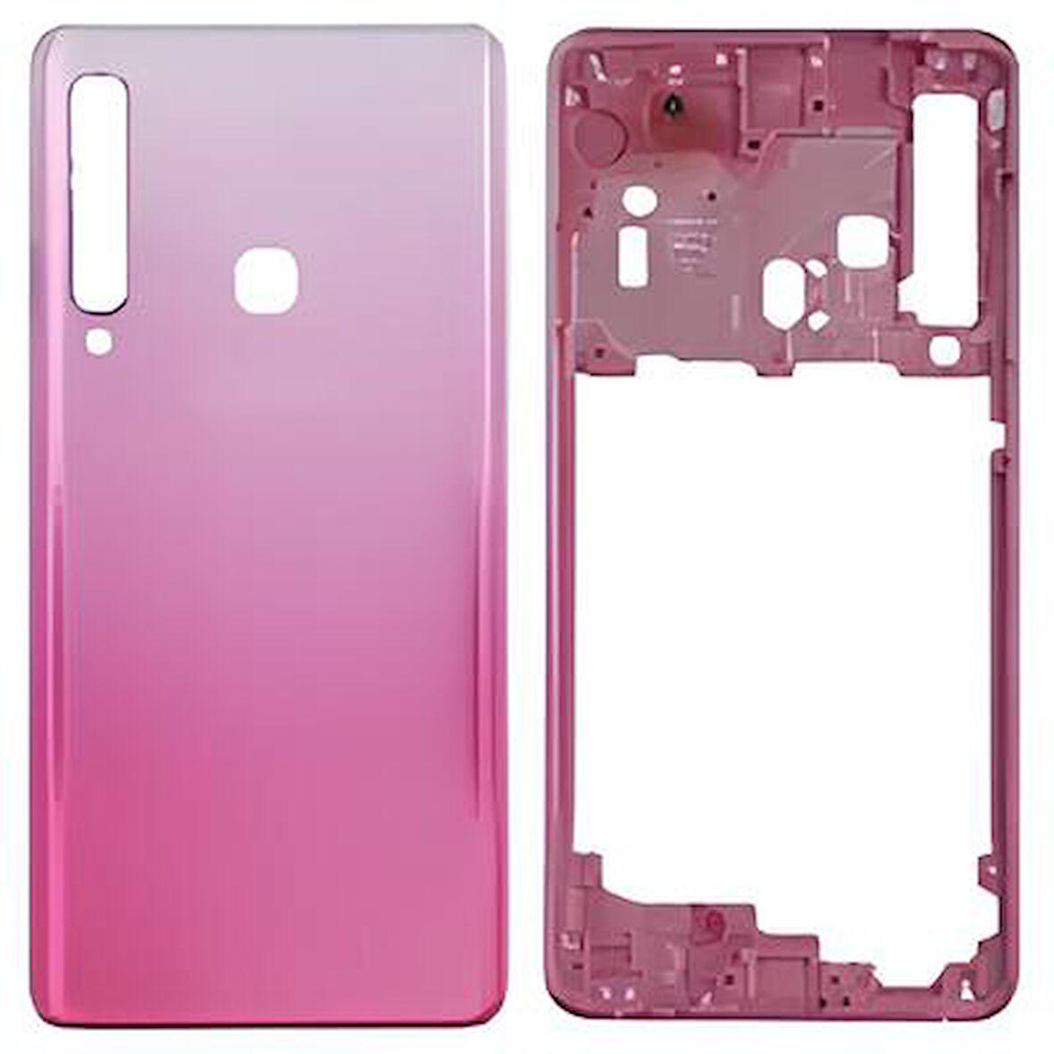 Samsung Galaxy A9  - SM-A920F FULL Kasa Arka Kapak Takım PEMBE