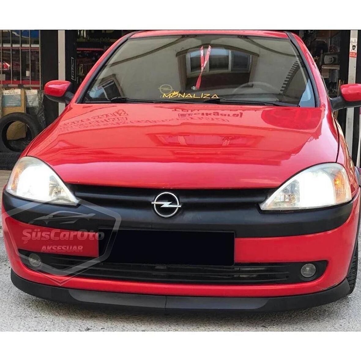 Opel Corsa C 2000-2006 Uyumlu Üniversal Astra H lip Esnek Ön Lip 2 Parça Tampon Altı Dil Karlık Ön Ek