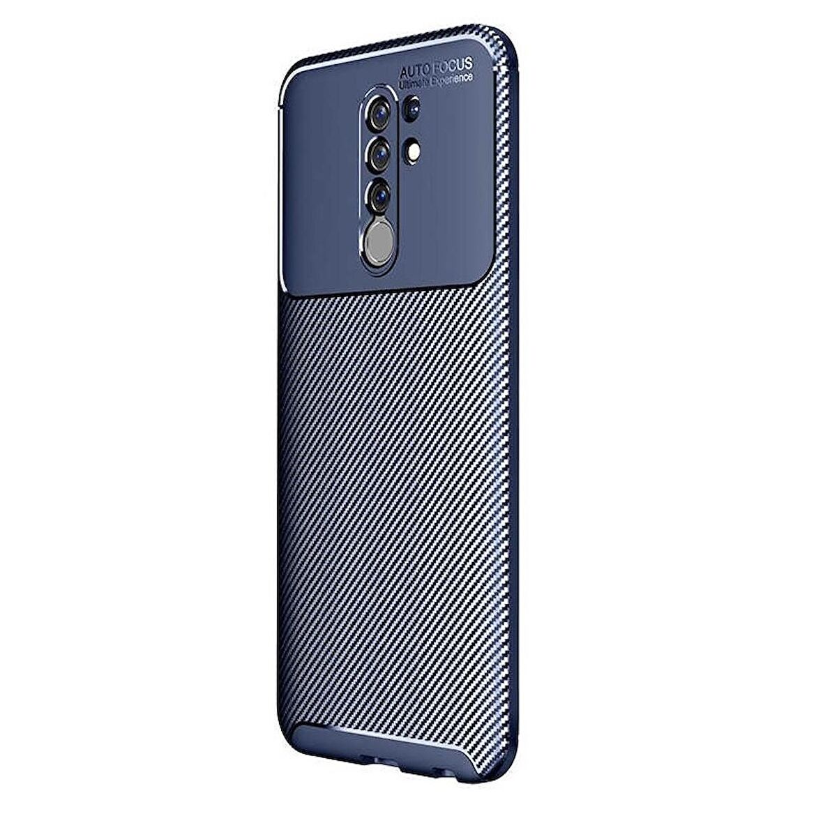 Smcase Xiaomi Redmi 9 Kılıf Negro Karbon Silikon