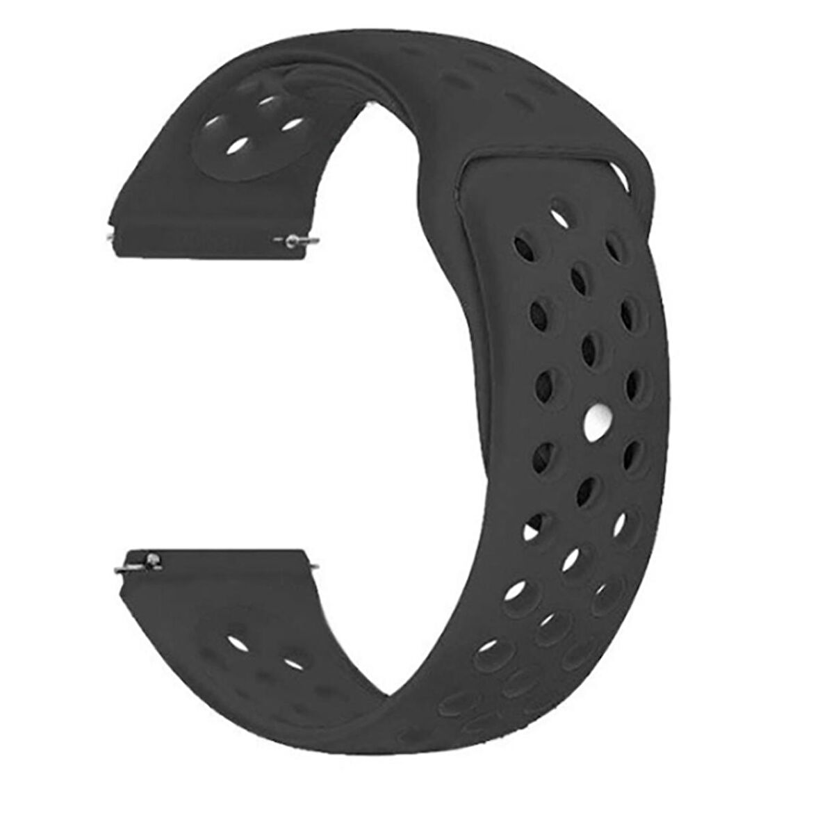 Gpack Huawei Watch 3 Pro Classic Kordon Delikli Çift Renk Silikon