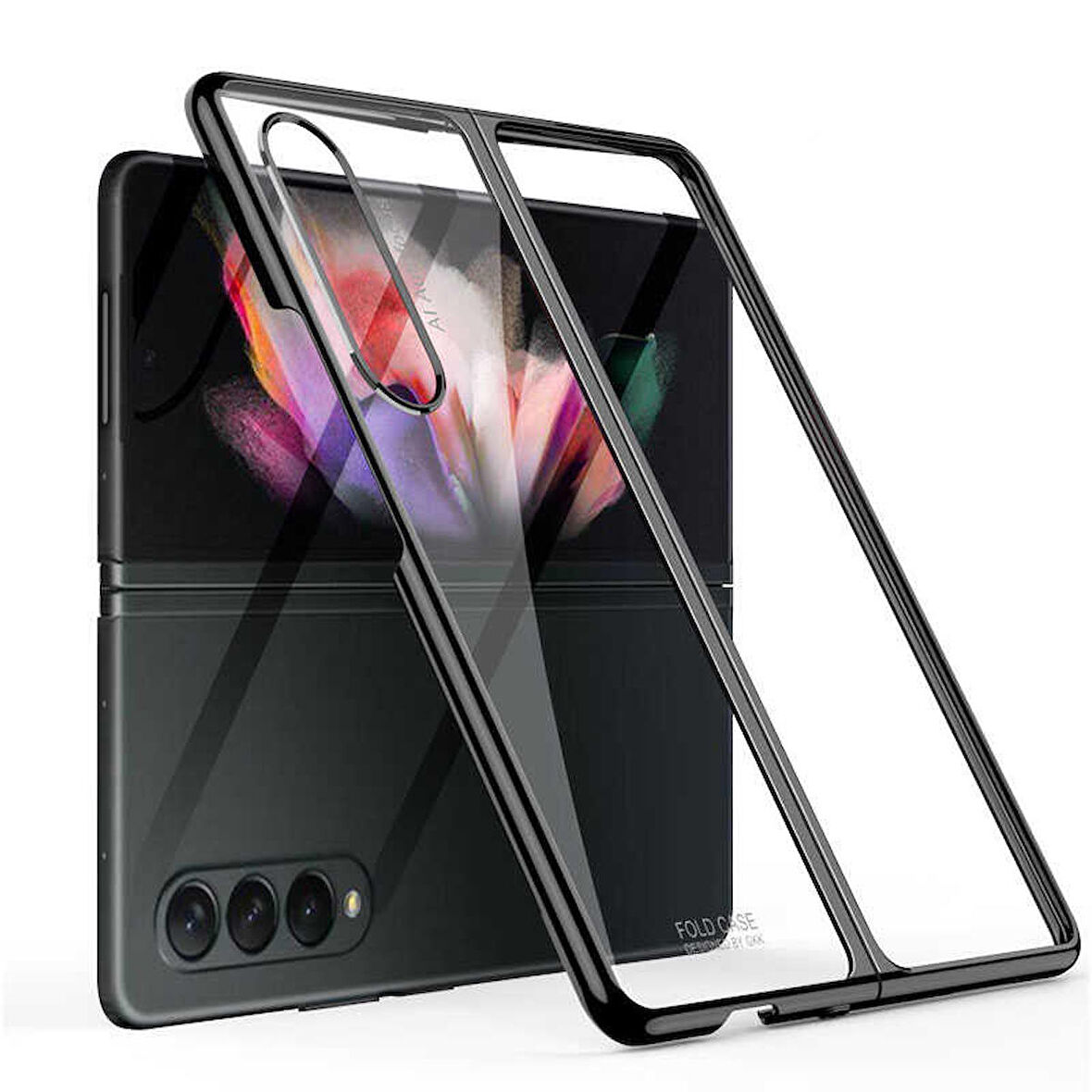 Gpack Samsung Galaxy Z Fold 3 Kılıf Renkli Sert Koruma