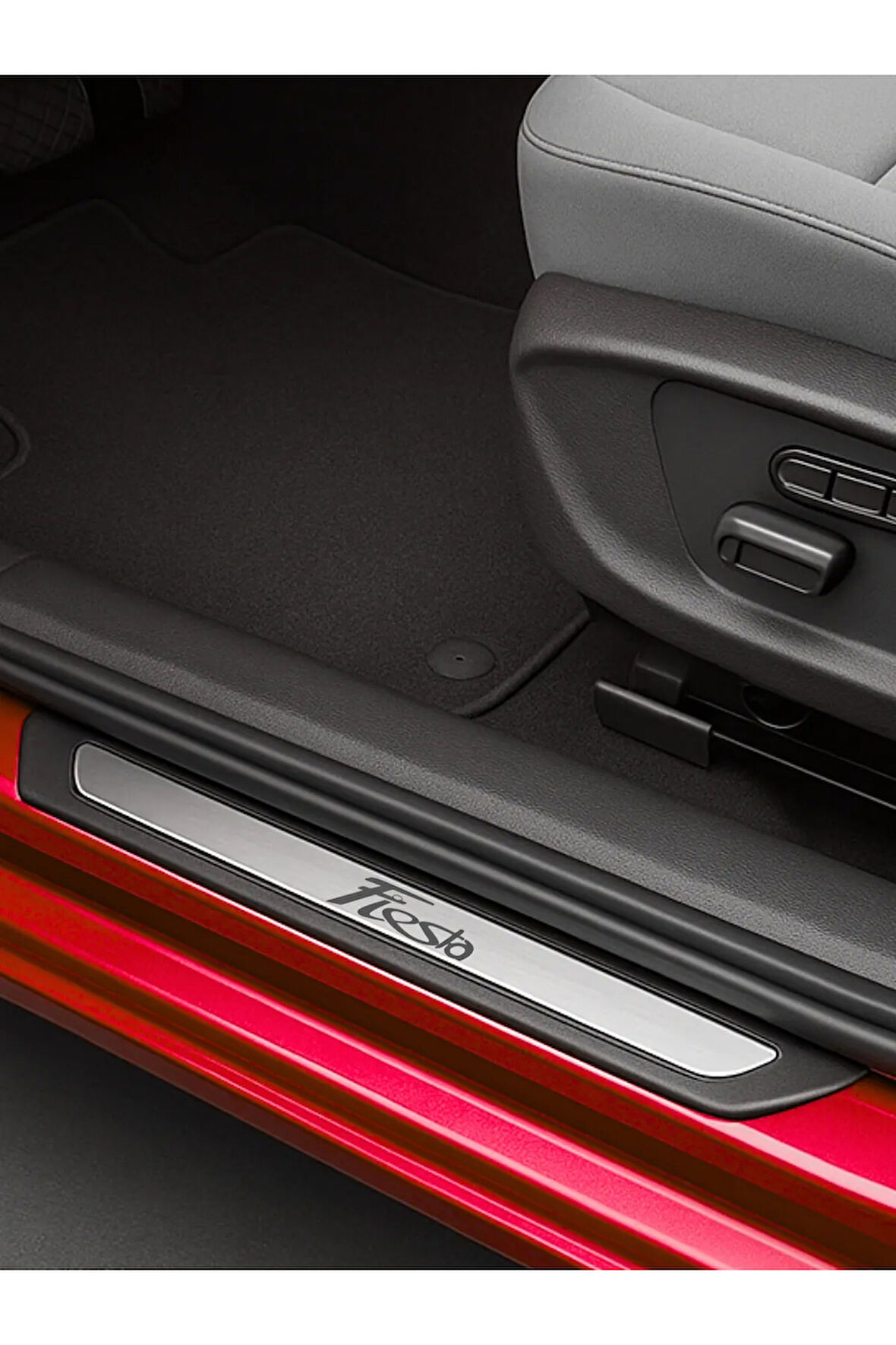 F. Fiesta MK6 2009-2017 Modeller Krom Kapı Eşiği 4 Parça Paslanmaz Çelik ABS Çerçeve Uyumlu