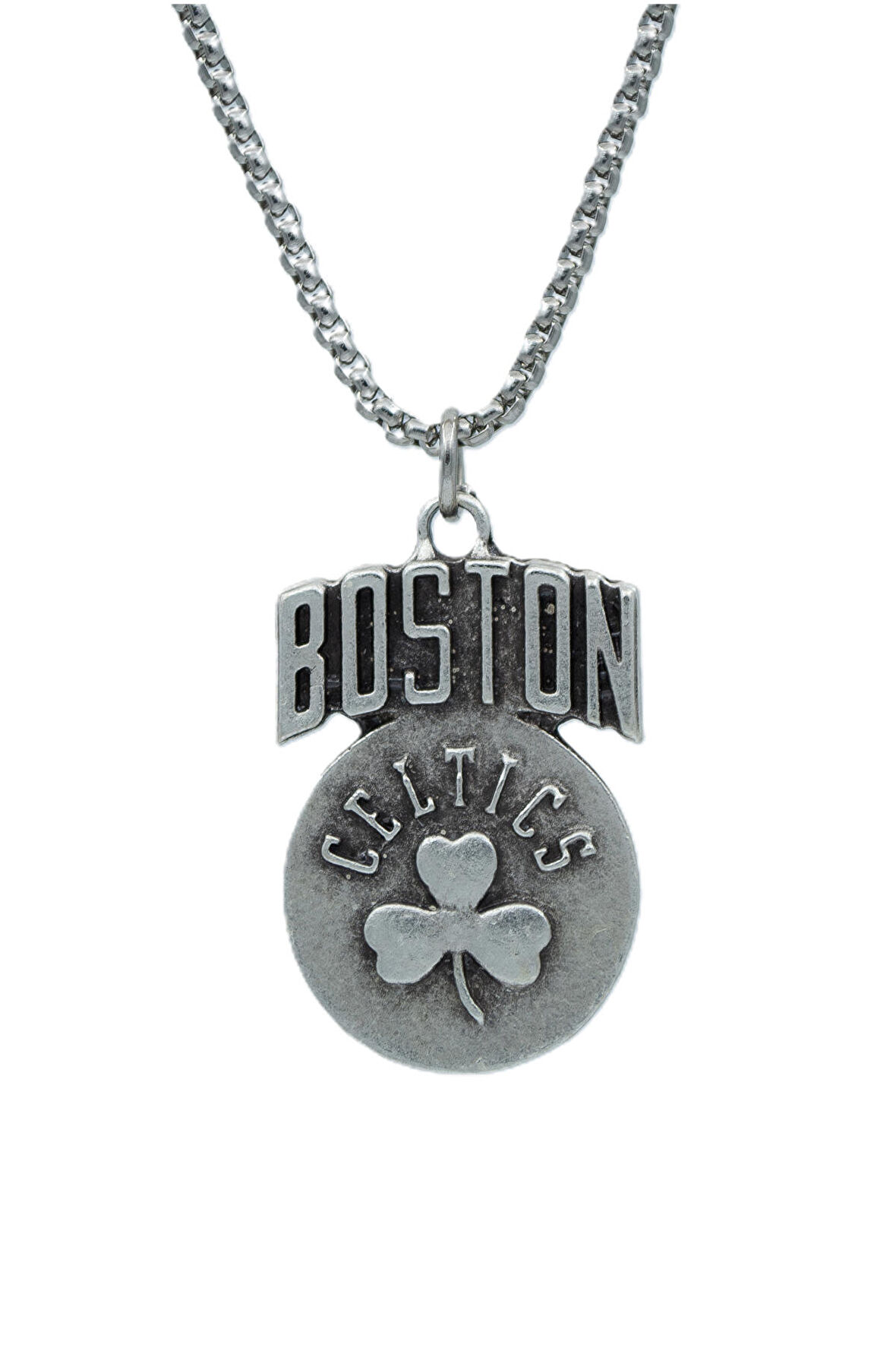 Boston Celtics  Örme Zincir Kolye - Gümüş Kaplama - Erkek Kadın Kolye - No:1461