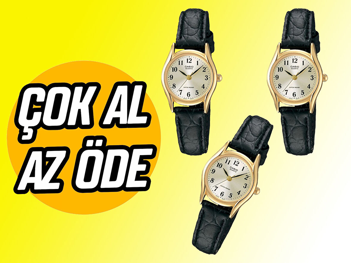Çok  Al  Az Öde ( 3  Adet Fiyatı  )  LTP -1094Q-7b2rdf  Kadın  Saati
