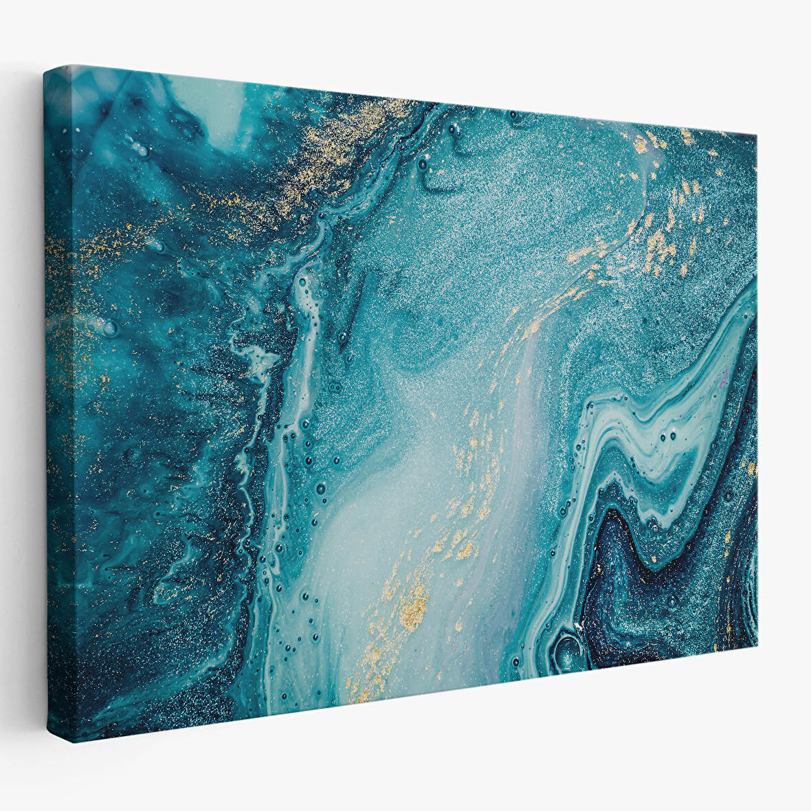 Harita Sepeti Soyut Okyanus Derinlikleri Duvar Tablosu-1218