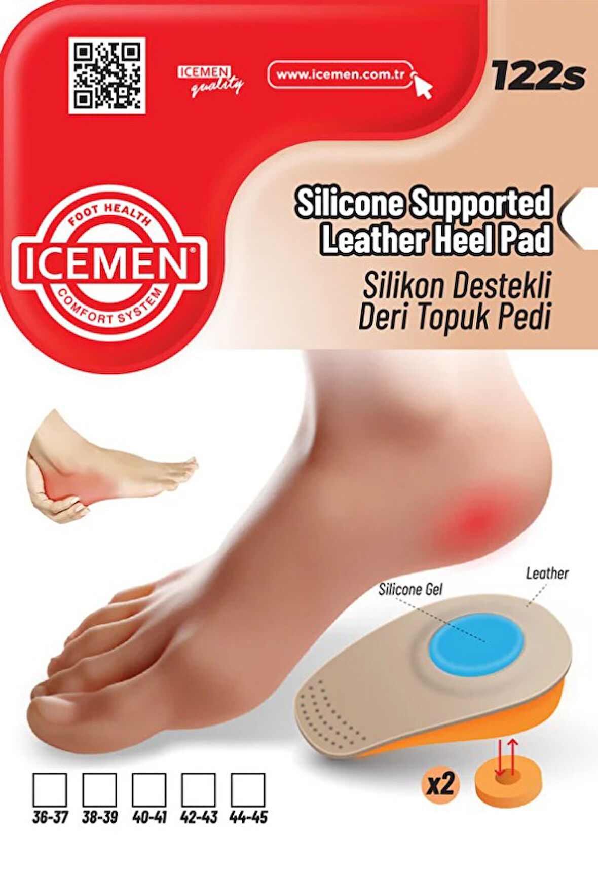 DERİ TOPUK PEDİ JEL DESTEKLİ