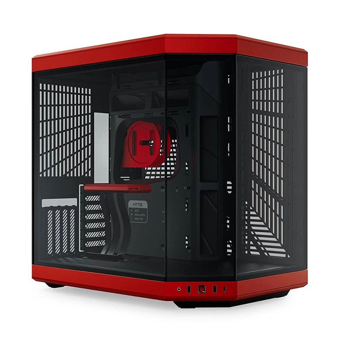 HYTE Y70 Black Cherry Temperli Cam USB 3.2 E-ATX Dual Chamber Mid Tower Gaming Kasa (CS-HYTE-Y70-BR)