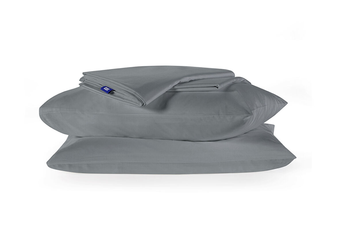 Celia Pamuk Luxury Yıkanabilir Mevsimlik Otel Nevresimi Çift Kişilik Nevresim- Gri