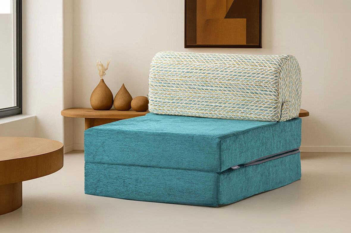 Sleeptown Magic Lüks İki Renkli Katlanır Yataklı Tek Kişilik Koltuk