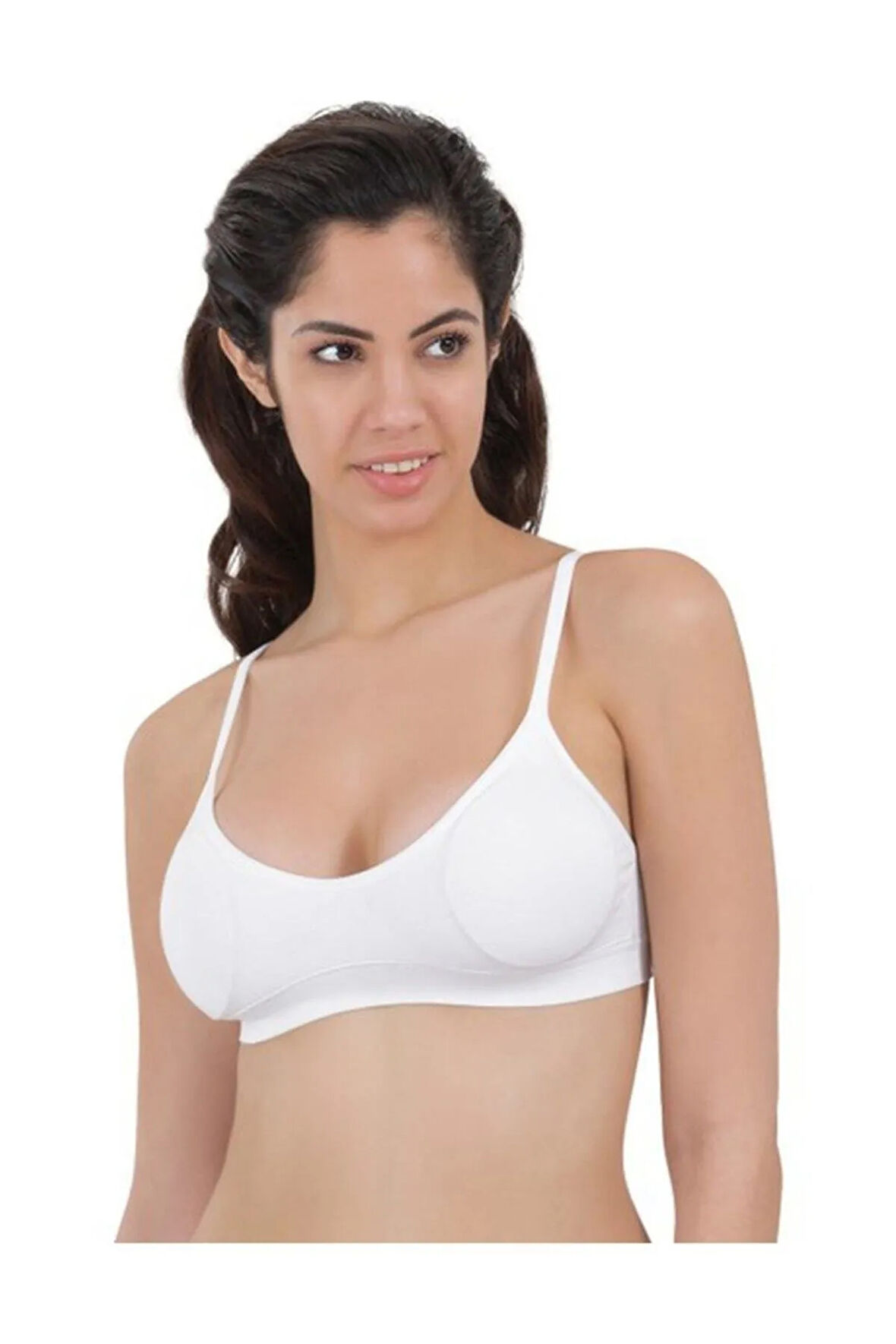 Dikişsiz Pedli Ince Askılı Sütyen