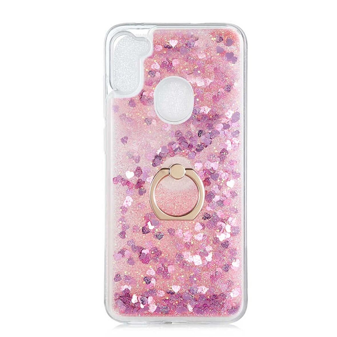 Smcase Samsung Galaxy A11 Kılıf Milce Yüzüklü Sulu Silikon